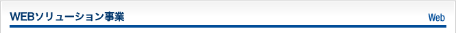 WEBソリューション事業